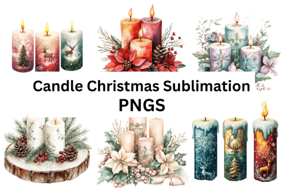 Candle Christmas Sublimation PNG: Illustrations Review