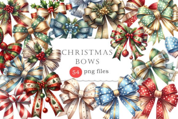 Christmas Coquette Bows PNG Ribbons: A Designer’s Review of These Illustrations