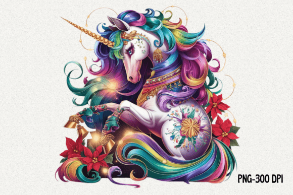 Christmas Unicorn Clipart Sublimation: Illustrations Review