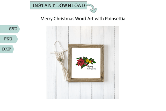 Christmas Word Art: Festive Illustrations