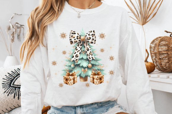 Coquette Bow Green Christmas Tree Illustrations Review