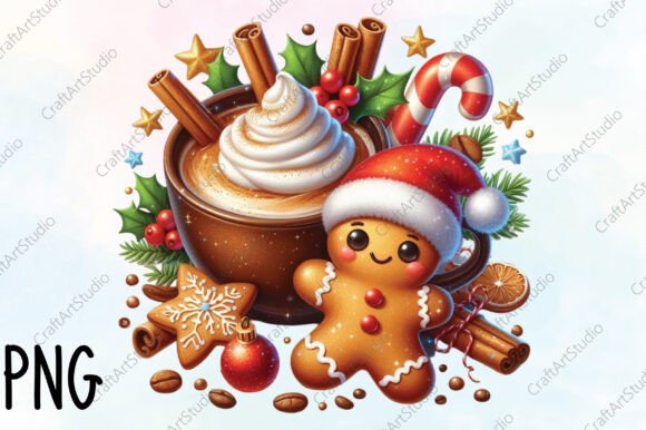 Cute Christmas Cocoa Gingerbread Man PNG: Brand Review