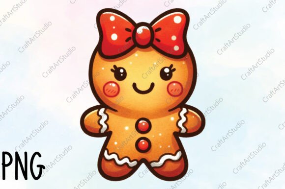 Cute Christmas PNG Girly Gingerbread Illustrations Review