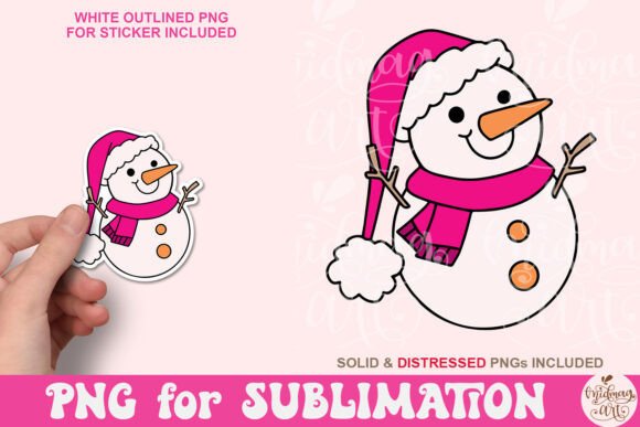 Cute Christmas Snowman PNG: Festive Illustrations