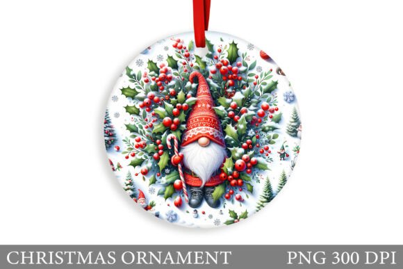 Cute Gnome Christmas Ornament Illustrations Review