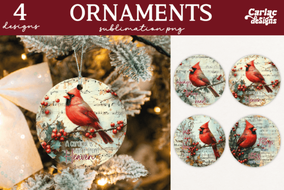 In Memory Ornaments: Sublimation Illustrations
