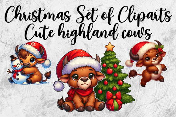 Review: 3 Christmas Highland Cow Sublimation PN