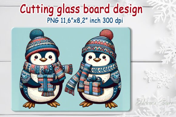 Review: Christmas Penguin Glass Board Sublimatio