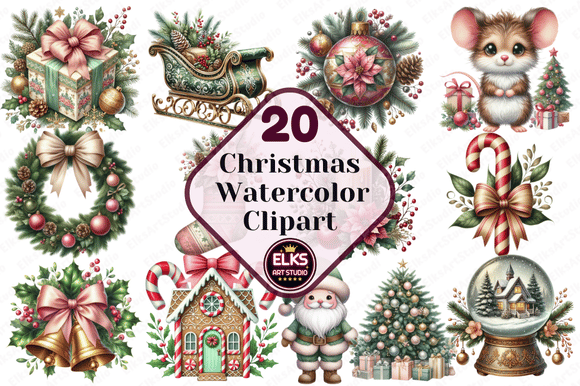 Review: Christmas Watercolor Winter Clipart Illustrations