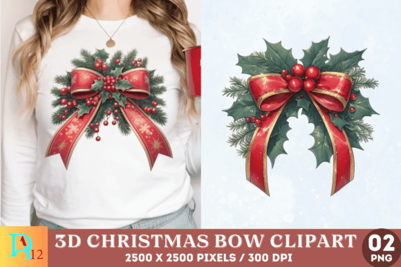 Reviewing 3D Christmas Bow Clipart for Embroidery