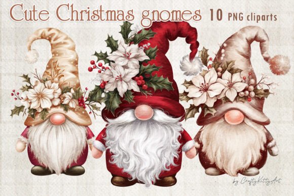 Reviewing the Christmas Gnome Gonk PNG Clipart Bundle