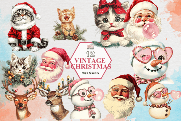 Vintage Christmas Clipart PNG: Branding Review
