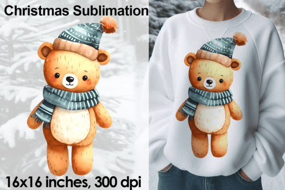 Watercolor Christmas Bear Sublimation: Crafting Review