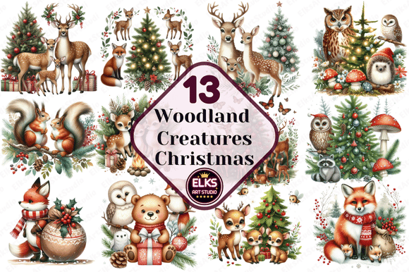 Woodland Creatures Christmas Clipart: A Brand Designer’s Review